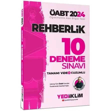 Yediiklim 2024 ÖABT Rehberlik Tamamı Video Çözümlü 10 Deneme Sınavı