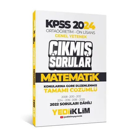 Yediiklim KPSS 2024 Ortaöğretim-Önlisans Matematik Konularına Göre Çıkmış Sorular