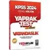 Yediiklim 2024 KPSS Genel Kültür Vatandaşlık Çek Kopart Yaprak Test