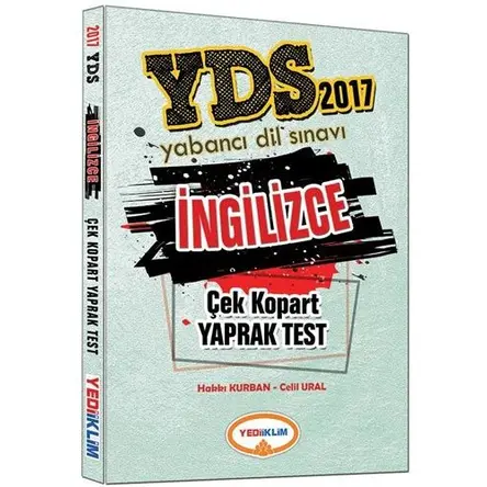 Yediiklim YDS İngilizce Çek Kopart Yaprak Test