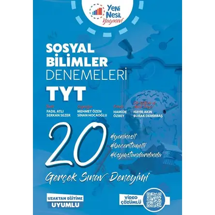 Yeni Nesil 2021 TYT Sosyal Bilimler 20 Deneme Sınavı