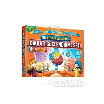 Yeni Neuro-Via Sistemi ile Dikkati Güçlendirme Seti 6 Yaş (3 Kitap) - Osman Abalı - Adeda Yayınları