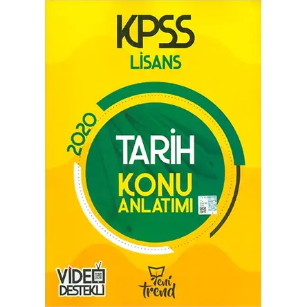 Yeni Trend 2020 KPSS Lisans Tarih Konu Anlatımı