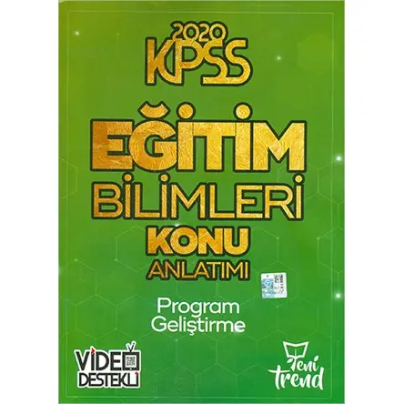 Yeni Trend 2020 KPSS Program Geliştirme Konu Anlatımı