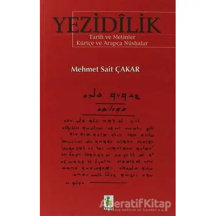 Yezidilik - Mehmet Sait Çakar - Vadi Yayınları