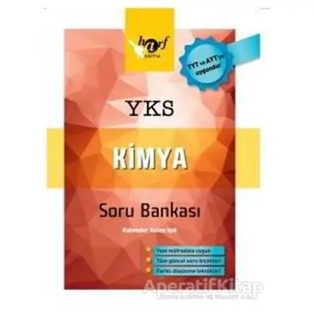 YKS Kimya Soru Bankası - Kalender Aslan Işık - Harf Eğitim Yayıncılık