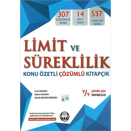 Yüzde Yüz LYS Limit ve Süreklilik Konu Özetli Çözümlü Kitapçık