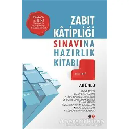 Zabıt Katipliği Sınavına Hazırlık Kitabı - Ali Ünlü - Litera Türk