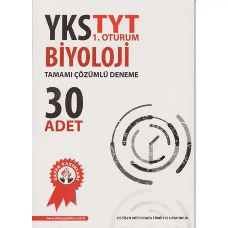 Zafer TYT Biyoloji Çözümlü 30 lu Deneme