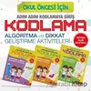 Okul Öncesi Adım Adım Kodlamaya Giriş (3 Kitap+Yazı Tahtası) - Kolektif - Dikkat Atölyesi Yayınları