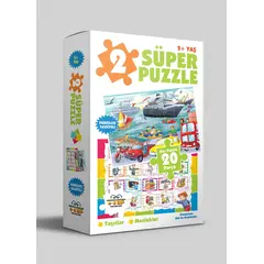 2 Süper Puzzle / Taşıtlar - Meslekler 2+ Yaş - 0-6 Yaş Yayınları