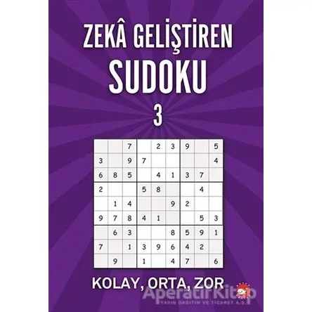 Zeka Geliştiren Sudoku 3 - Ramazan Oktay - Beyaz Balina Yayınları