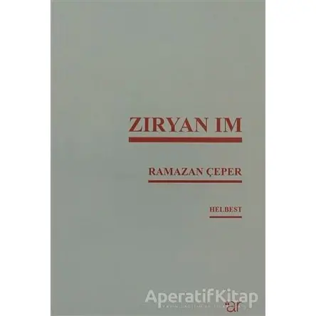 Zıryan ım - Ramazan Çeper - Ar Yayınları